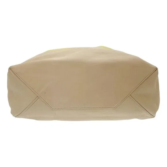 Celine Horizontal Cabas Bicolor Tote Bag Yellow Beige